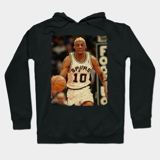 Dennis Rodman in San Antonio Spurs Hoodie by Wendyshopart